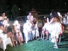 Fiesta Ibicenca 2014 con Maria y Hugo, Cantando y bailando con Ana Galvez