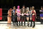 Io Shirai, Mayu Iwatani & Takumi Iroha vs. Tsubasa Kuragaki, Kaori Yoneyama & Hatsuhinode Kamen (c) (STARDOM)