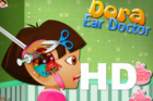 Dora the explorer Games -  Dora Ear Doctor Game - Walkthrough