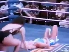 Airplane Spin Female Wrestling Dallas vs Jungle american submission hold mat women wrestling
