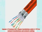 Ligawo ? Installation Cable Cat.7 100m on wooden drum S / FTP duplex 1200MHz orange