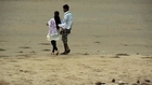 Collage Couple Romance and Kissing scene in sea beach