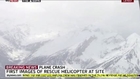 First Images of Rescue Helicopter at Site of Germanwings Crash French Alps