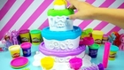 Play Doh Cake Mountain Playset Playdough Cupcakes, lollipos toys & Children Games
